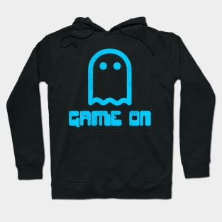 Game on blue ghost gamer design Hoodie